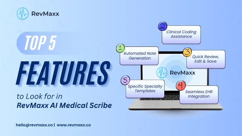Top 5 Features to Look for in RevMaxx AI Scribe