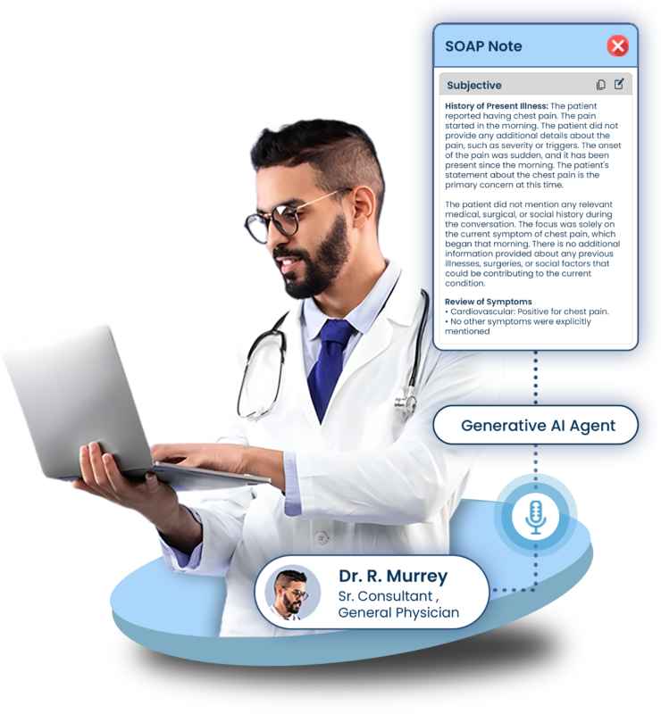 AI medical scribe for healthcare providers
