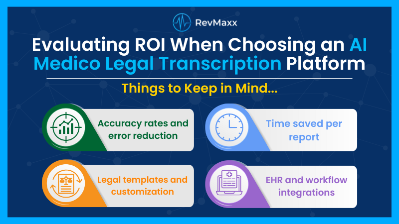 Evaluating ROI When Choosing an AI Medico Legal Transcription Platform