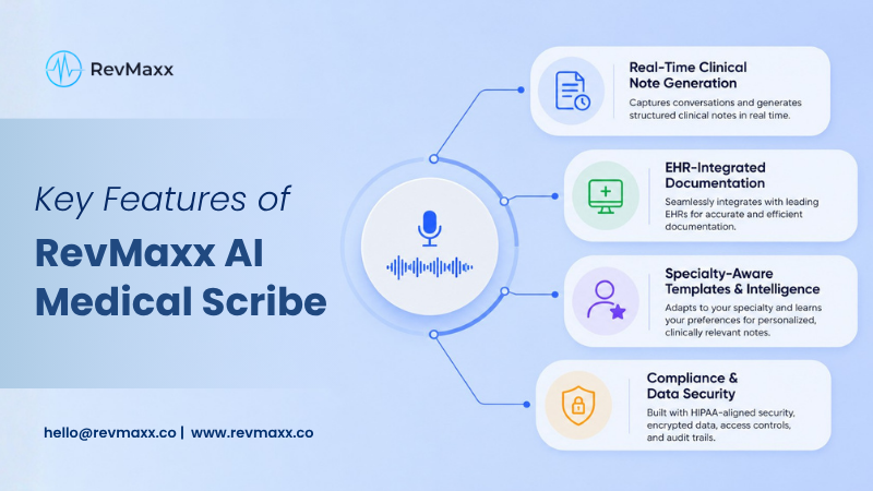 Key Features of RevMaxx AI Scribe