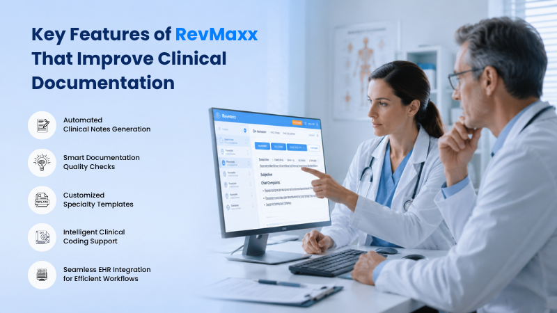 Key features of RevMaxx that improve clinical documentation